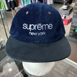 Supreme Cord Classic Logo 6-Panel 黒 15aw Supreme Cord Classic Logo 6-Panel 黒 15aw 帽子